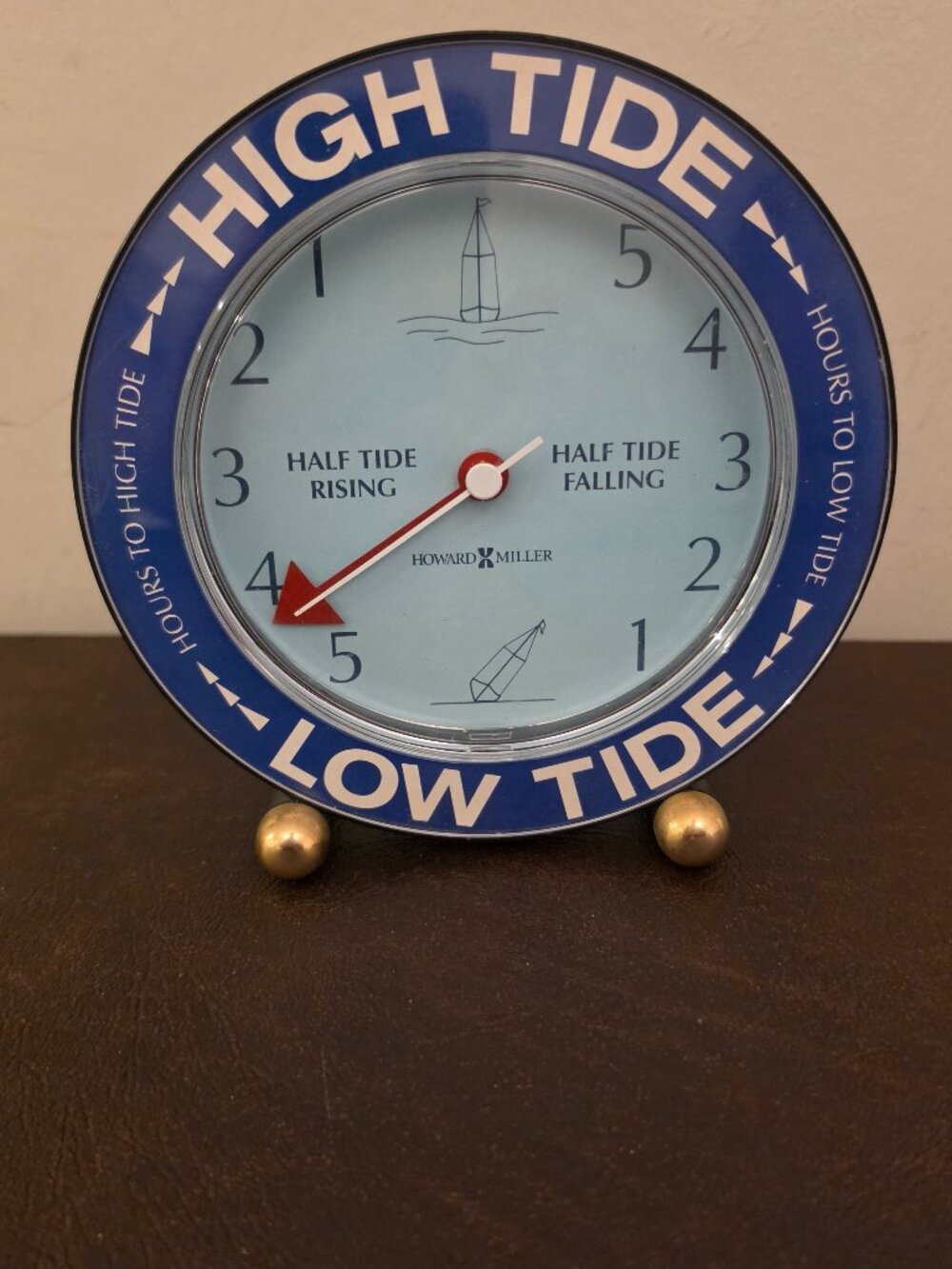 Howard Miller Tide Mate III Table Clock is a vintage desk clock (PARTS ONLY)
